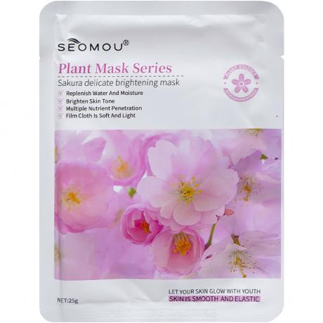 Маска тканинна зволожуюча 25мл для обличчя Сакура 721497/1497 Маска тканинна зволожуюча 25мл для обличчя Сакура 721497/1497