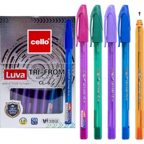 Ручка масляна Cello Tri-From CL-6-50 синя Ручка масляна Cello Tri-From CL-6-50 синя