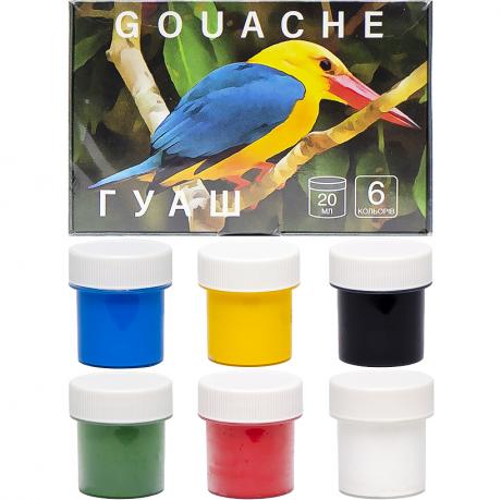 Фарби гуашеві Art Berry, 6 кольор. по 20 мл, EK 41744 Фарби гуашеві Art Berry, 6 кольор. по 20 мл, EK 41744