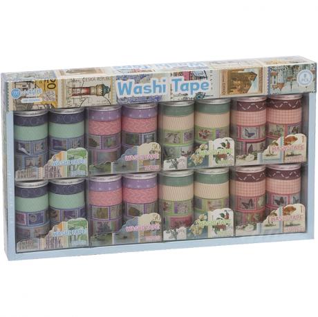 Набір декоративний Скотч паперовий 10шт по 2м XM-JD2645C Набір декоративний Скотч паперовий 10шт по 2м XM-JD2645C