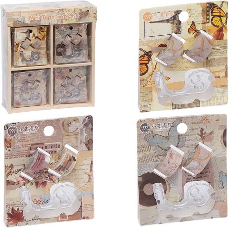 Набір 2+1 Скотч декоративний паперовий МІНІ з диспенсером XM-JD2873B Набір 2+1 Скотч декоративний паперовий МІНІ з диспенсером XM-JD2873B