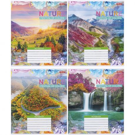 Зошит кольоровий 48 аркушів, лінія 3455 Зошит кольоровий 48 аркушів, лінія 3455