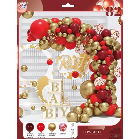 Набір повітряних куль 82шт для створення фотозони - арки HY-04317 Набір повітряних куль 82шт для створення фотозони - арки HY-04317
