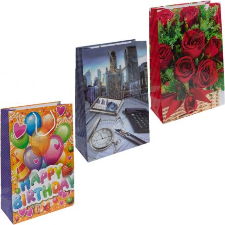 Пакет кольоровий гігант МІКС вертикальний 45х30х12см 6037 Пакет кольоровий гігант МІКС вертикальний 45х30х12см 6037