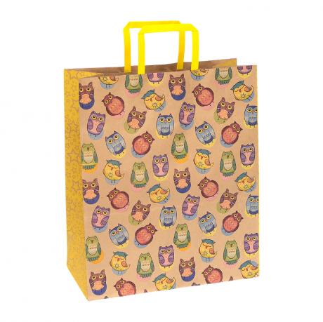 Пакет паперовий КРАФТ білий 32х15х38см KGB 323815-24 Пакет паперовий КРАФТ білий 32х15х38см KGB 323815-24