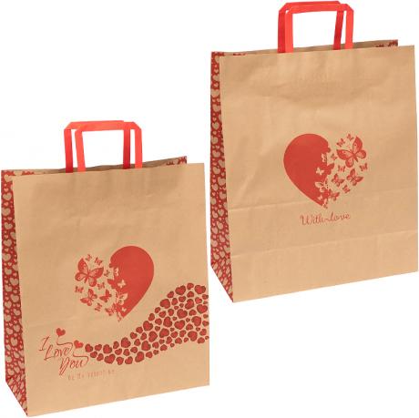 Пакет паперовий КРАФТ білий 32х15х38см KGB 323815-25 Пакет паперовий КРАФТ білий 32х15х38см KGB 323815-25