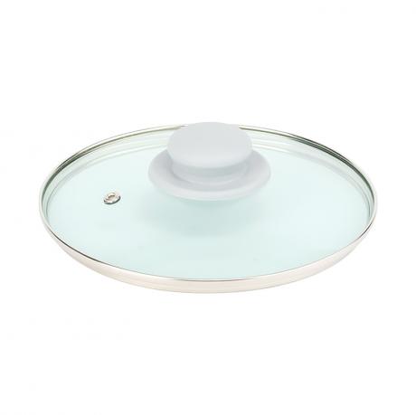 Кришка скляна 18см з пластиковою ручкою Кришка скляна 18см з пластиковою ручкою