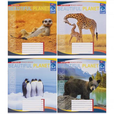 Зошит кольоровий 24 аркуші, клітинка 3725 N Зошит кольоровий 24 аркуші, клітинка 3725 N