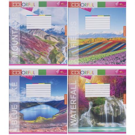 Зошит кольоровий 12 аркушів, лінія 3706 Зошит кольоровий 12 аркушів, лінія 3706