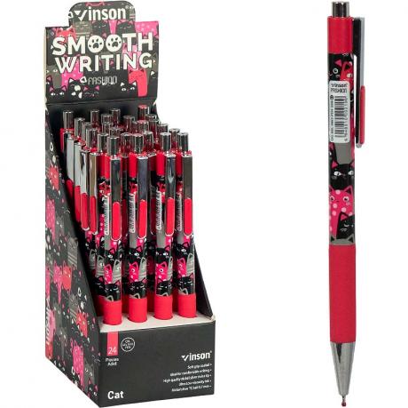 Ручка масляна VINSON синя 209 автоматична Ручка масляна VINSON синя 209 автоматична