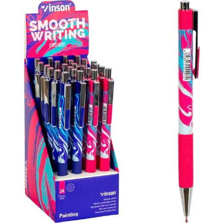 Ручка масляна VINSON синя 207 автоматична Ручка масляна VINSON синя 207 автоматична