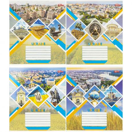 Зошит кольоровий 24 листи, клітина 3777 Зошит кольоровий 24 листи, клітина 3777