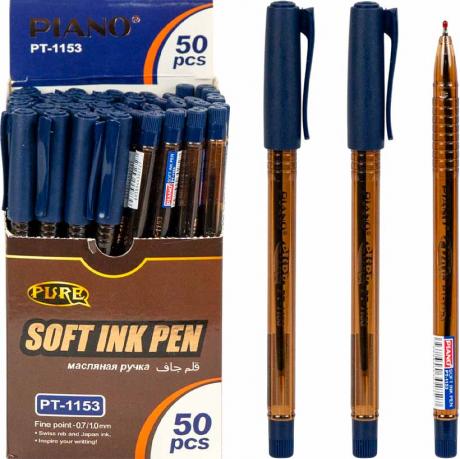 Ручка масляна PIANO PT-1153 синя Ручка масляна PIANO PT-1153 синя