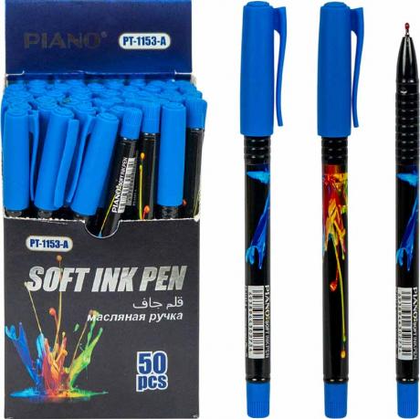 Ручка масляна PIANO PT-1153А синя Ручка масляна PIANO PT-1153А синя