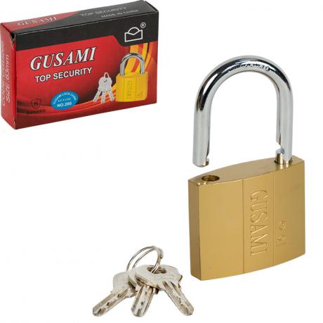 Замок навісний 50мм з ключами GUSAMI Top Security CGU265 Замок навісний 50мм з ключами GUSAMI Top Security CGU265