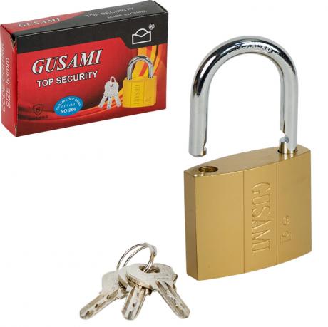 Замок навісний 63мм з ключами GUSAMI Top Security CGU266 Замок навісний 63мм з ключами GUSAMI Top Security CGU266