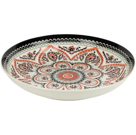 Тарілка керамічна з візерунком D23*6,5см 700мл 6895-73 Тарілка керамічна з візерунком D23*6,5см 700мл 6895-73