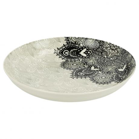 Тарілка керамічна з візерунком D23*6,5см 700мл 6895-83 Тарілка керамічна з візерунком D23*6,5см 700мл 6895-83