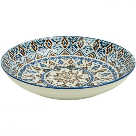 Тарілка керамічна з візерунком D23*6,5см 700мл 6895-140 Тарілка керамічна з візерунком D23*6,5см 700мл 6895-140