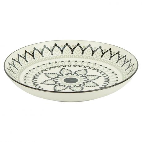 Тарілка керамічна 8-ка з візерунком D20,5*5,5см 500мл 6895-61 Тарілка керамічна 8-ка з візерунком D20,5*5,5см 500мл 6895-61