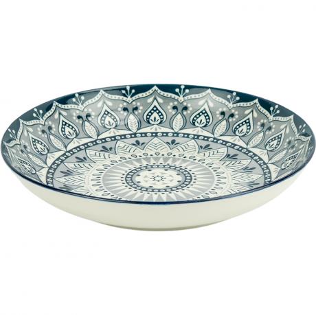 Тарілка керамічна 9-ка з візерунком D23*6,5см 700мл 6895-113 Тарілка керамічна 9-ка з візерунком D23*6,5см 700мл 6895-113