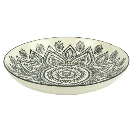Тарілка керамічна 8-ка з візерунком D20,5*5,5см 500мл 6895-117 Тарілка керамічна 8-ка з візерунком D20,5*5,5см 500мл 6895-117