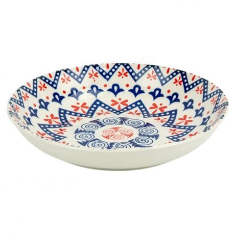 Тарілка керамічна 7-ка з візерунком D18*5см 300мл 6895-28 Тарілка керамічна 7-ка з візерунком D18*5см 300мл 6895-28