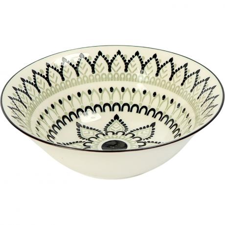 Тарілка керамічна 7-ка з візерунком D17,5*7,5см 500мл 6895-1 Тарілка керамічна 7-ка з візерунком D17,5*7,5см 500мл 6895-1