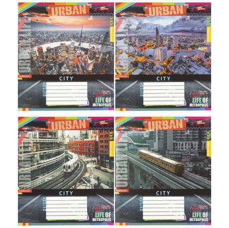 Зошит кольоровий 24 листи, клітина 3803 Зошит кольоровий 24 листи, клітина 3803