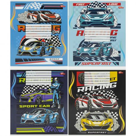 Зошит кольоровий 12 листів, клітина 3847к Зошит кольоровий 12 листів, клітина 3847к