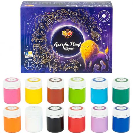 Набір акрилових фарб 12*20мл.RUDIX 851202 Набір акрилових фарб 12*20мл.RUDIX 851202