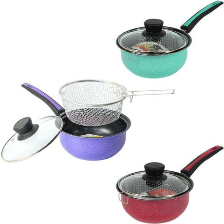 Сотейник-фритюрниця 1,5л D20см з антипригарним покриттям та кришкою 16749-37 Сотейник-фритюрниця 1,5л D20см з антипригарним покриттям та кришкою 16749-37