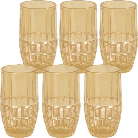 Склянка тонована скляна 450мл DSKB502-2B Золото Склянка тонована скляна 450мл DSKB502-2B Золото