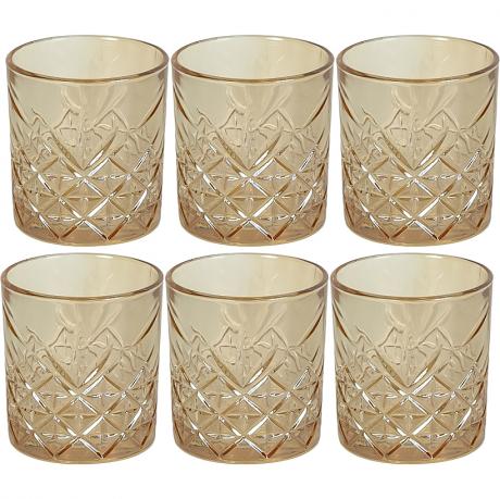 Склянка тонована скляна 340мл DSKB033-2 Золото Склянка тонована скляна 340мл DSKB033-2 Золото