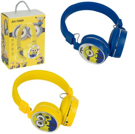 Навушники накладні Bluetooth з мультяшним персонажем AG-706W Навушники накладні Bluetooth з мультяшним персонажем AG-706W