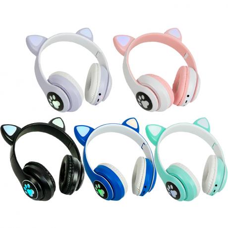 Навушники Bluetooth з вушками та LED-підсвічуванням, складні STN-28M Навушники Bluetooth з вушками та LED-підсвічуванням, складні STN-28M