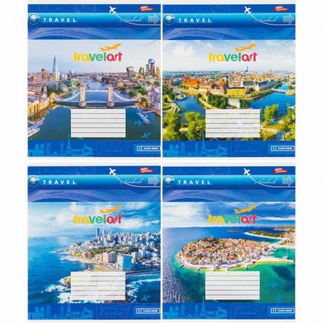 Зошит кольоровий 24 листи, клітина 3867 Зошит кольоровий 24 листи, клітина 3867