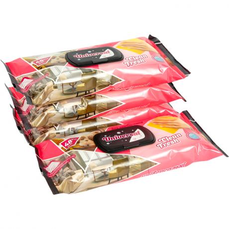 Вологі серветки універсальні для прибирання 48шт клапан ТМ CLEAN FRESH 500847 Вологі серветки універсальні для прибирання 48шт клапан ТМ CLEAN FRESH 500847