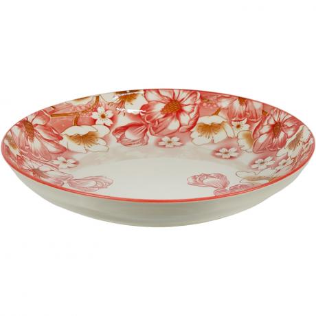 Тарілка керамічна 8-ка з візерунком D20,5*5,5см 500мл 6895-146 Тарілка керамічна 8-ка з візерунком D20,5*5,5см 500мл 6895-146