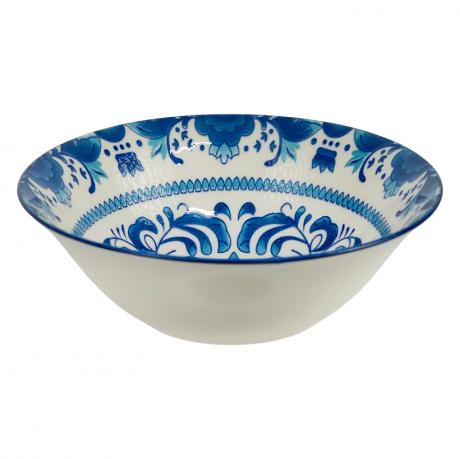 Тарілка глибока керамічна 7-ка з візерунком D17,5*7,5см 500мл 6895-47 Тарілка глибока керамічна 7-ка з візерунком D17,5*7,5см 500мл 6895-47