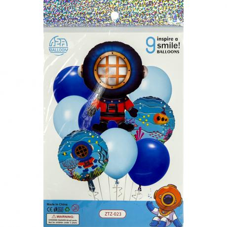 Набір повітряних куль 9шт для створення фотозони 1404-67 Набір повітряних куль 9шт для створення фотозони 1404-67