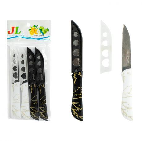 Набір кухонних ножів 4шт із захисними чохлами см B-8674-21 Набір кухонних ножів 4шт із захисними чохлами см B-8674-21