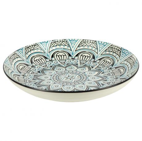 Тарілка керамічна 8-ка з візерунком D20,5*5,5см 500мл 6895-106 Тарілка керамічна 8-ка з візерунком D20,5*5,5см 500мл 6895-106