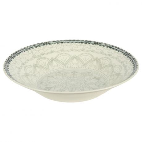 Тарілка супова керамічна 8-ка з візерунком D20*6cм 500мл 6895-130 Тарілка супова керамічна 8-ка з візерунком D20*6cм 500мл 6895-130