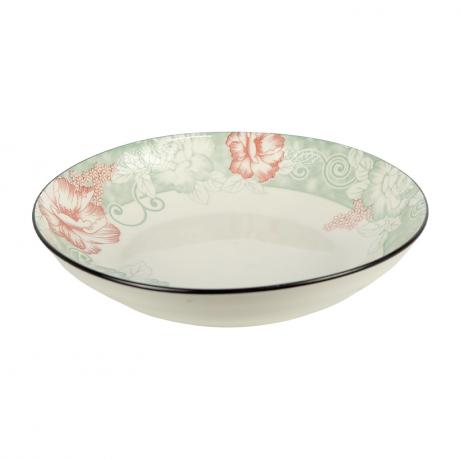 Тарілка керамічна 7-ка з візерунком D18*5см 300мл 6895-32 Тарілка керамічна 7-ка з візерунком D18*5см 300мл 6895-32