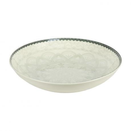 Тарілка керамічна 7-ка з візерунком D18*5см 300мл 6895-34 Тарілка керамічна 7-ка з візерунком D18*5см 300мл 6895-34