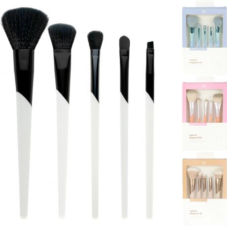 Набір пензлів для макіяжу 5шт LUXE Collection 1873-4/LD001 Набір пензлів для макіяжу 5шт LUXE Collection 1873-4/LD001