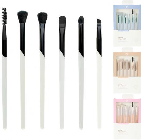 Набір пензлів для макіяжу очей 6 шт LUXE Collection 1873-6/LD002 Набір пензлів для макіяжу очей 6 шт LUXE Collection 1873-6/LD002