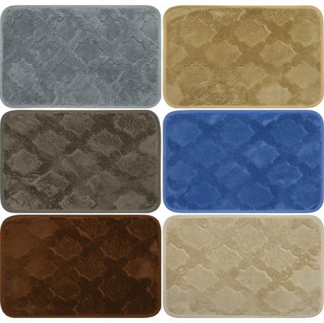 Килимок прямокутний 38*58см з тисненням Ромби 2901-9 Килимок прямокутний 38*58см з тисненням Ромби 2901-9