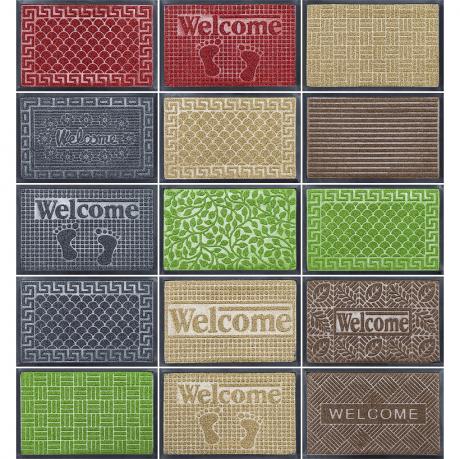 Килимок гумовий прямокутний 40*60см з тисненням 2901-14 Килимок гумовий прямокутний 40*60см з тисненням 2901-14